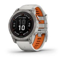 Garmin Relogio Fenix 7 Pro Sapphire Solar Titanium Fog Gray/Dentro Pulseira Laranja 47MM 010-02777-23