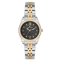 Relogio Analogico Feminino Daniel Klein DK.1.12743-6 Premium Ladies / Pulseira de Aco Inoxidavel - Prata/Dourado