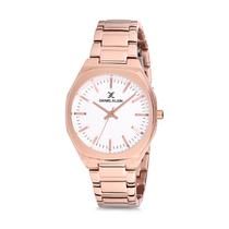 Relogio Analogico Feminino Daniel Klein Premium DK12089-1 - Rosa Ouro