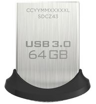 Pendrive Sandisk 64GB Z430 Ultra Fit / USB 3.0 - Preto (SDCZ43-064G-G46)