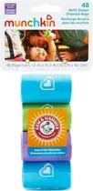Sacolas para Banho Refill Diaper Munchkin - 38207 (48 Peças)