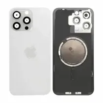 Tapa Trasera iPhone 15 Pro Max Blanco Con Lente