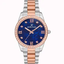 Relógio Feminino Daniel Klein DK.1.12541-4 - Prata/Rosa Ouro
