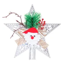Estrela Árvore Natal Prateada 20X23CM