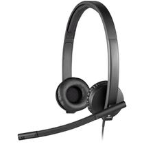 Headset Logitech H570E 981-000570 com Microfone Retratil/Mono/USB - Preto