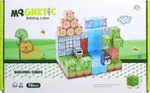 Cubos Magnéticos de Construção Magnetic Chuang Huang - CH1280 (76 Pçs)