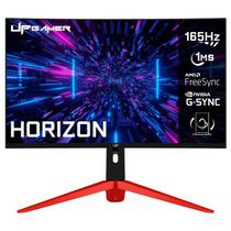 Monitor Gamer Up Gamer Horizon, 32", Full HD, Tela Curvo RGB, Painel Va, 165HZ, 1MS, HDMI, DP, Freesync, HZ32VA165BK, Preto