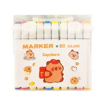 Marcador Doble Punta Milan Toys Touch Jinat Twin Marker Capybara M2D-06 60 Unidades