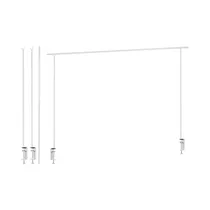Barra Decorativa para Mesa KPM 039824 135/250 CM Blanco