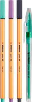 Caneta Stabilo Point 88 3 Cores + Liner