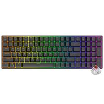 Teclado Gamer Mecanico Royal Kludge RK100 Wireless / RGB / Red / Ingles - Preto