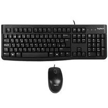 Teclado Mouse Logitech MK120 USB 920-004428 Negro Español