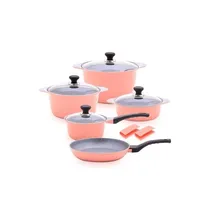 Balzano Diecast Alum Cookware 10PCS Pink