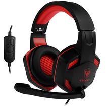 Headset Gaming Satellite AE-362UR com USB para PC - Preto/Vermelho