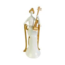 Figura Decorativa Concepts 439-788130 27 CM Blanco - Dorado