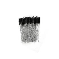 Mini Cepillo Descartable - Negro Glitter