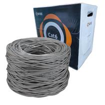 Cabo Iuron O CAT6 Utp 4P 0.50MM 24AWG 100% Cobre 305M Cinza