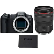 Câmera Canon Eos R8 24.2MP Kit Lente 24-105MM F4-7.1 Is STM + Bateria Extra
