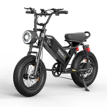 Bicicleta Bike Eletrica Bluham M7 (CST-QR-9 M7) / 500W / 20" / 48V / 7 Velocidades - Preto