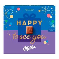 Chocolate Milka Recheio Creme de Leite Happy To See You Caixa 110G