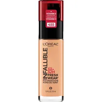 Base Líquida L'Oréal Paris Infallible Fresh Wear - 455 Natural