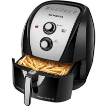 Fritadeira Air Fryer Mondial AFN-80BI 110V - Preto/Prata 8L