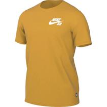 Camiseta Nike Masculino SB Classic Logo Skate s Amarelo  DC7817716