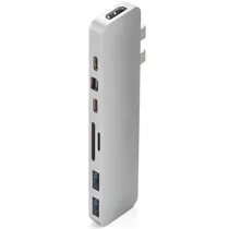 Targus GN28D-Sil-GL Hyperdrive Pro 8-IN-2 USB-C Hub - Silver