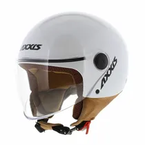 Capacete Axxis Square s Solid A0 - Aberto - Tamanho XL - Gloss Pearl White