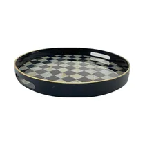 Bandeja Decorativa Concepts 420-513445 38 X 4 CM Negro