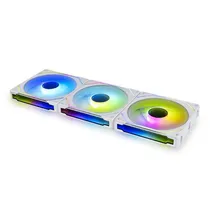 Cooler Fan de Gabinete Kit com 3, Lian Li Uni Fan SL-INF120 UF-SLIN120-3W, Argb 5V, Argb 3-Pinos/PWM 4-Pinos, 120MM, com Controlador, Branco