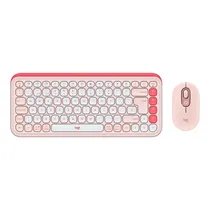 Tec/Mouse Logitech Pop Icon Combo BT Pink 920-013053