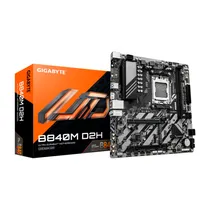 Placa Mãe Gigabyte B840M D2H DDR5 Socket AM5 Chipset AMD B840 Micro ATX