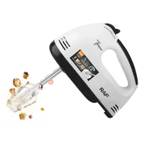 Batedeira Eletrica Raf R.6633 Hand Mixer / 7 Velocidades / 270W / 19500RPM / 220-240V ~ 50/ 60HZ - Branco/ Preto