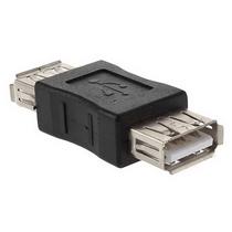 Adaptador USB Femea para USB Femea - Preto