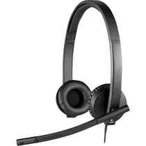 Fone de Ouvido Logitech H570E Stereo - Preto
