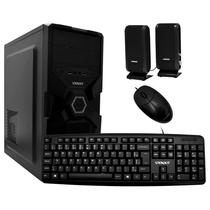 Gabinete Kit Satellite K731 Fonte / Speaker / Mouse / Teclado Portugues - Preto