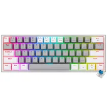 Teclado Redragon K617-R Fizz Usa Grey/White Rainbo