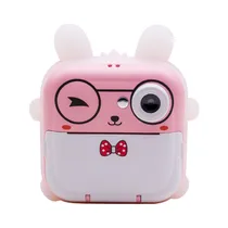 Camera para Criança Children's Digital Q5 / 2.4" / 5MP / Inclui Papel Termico (3 Peças) - Rosa/ Branco