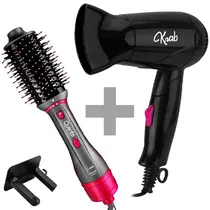 Escova Elétrica Quanta QTES6001 Easy Step 2 In 1 com 1.300 Watts + Secador de Cabelo Krab