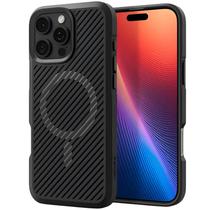 Estojo Protetor Spigen iPhone 16 Pro Max Core Armor Mag Fit ACS08024 - Matte Black (Caixa Feia)