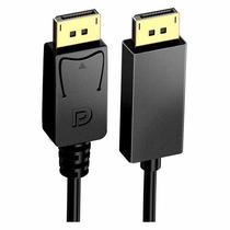 Cabo de Video Displayport Macho para HDMI Macho 1.8 Metros  Preto