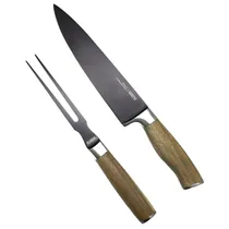 Jogo de Faca e Garfo Wayu para Churrasco 33CM