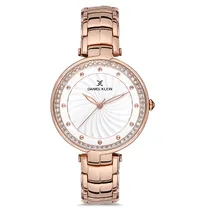 Relógio Analógico Feminino Daniel Klein DK.1.12692-2 Premium Ladies / Pulseira de Aço Inoxidável - Rose Gold