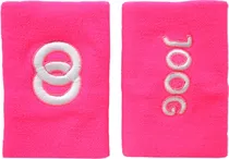 Munhequeira Joog Logo/Joog Rosa/Branco (1 Par)