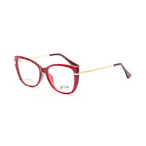 Armação para Óculos de Grau Visard 68203 C-7 Tam. 53-17-142MM - Vermelho/Dourado