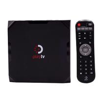 Receptor Iptv Play TV / 8K / Wifi 2.4G / 2GB / 16GB / Android 9.0 - Preto