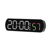 Reloj Digital de Mesa Satellite AC-T6883 LED Negro - Blanco