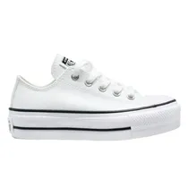 Calzado Converse Plataforma Alta Ox Cuero Blanco Cod:CT09830001