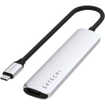 Hub Satechi ST-P6SS Slim Multiport 6 Em 1 USB-C - Silver